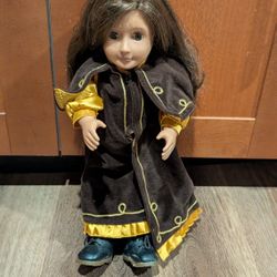 Our Generation Doll in Brown and Yellow Outfit