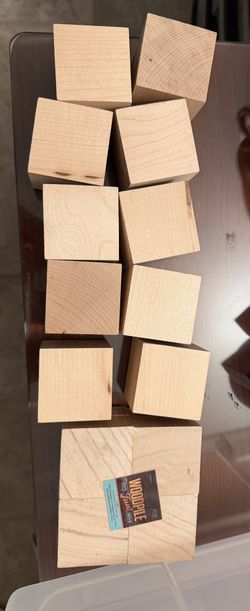 14 Wooden Craft Cubes