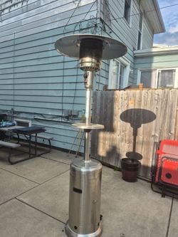Outdoor propane, heating tower.
