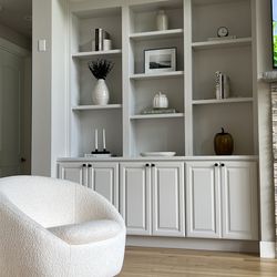 Pair of West Elm Accent Swivel Chairs