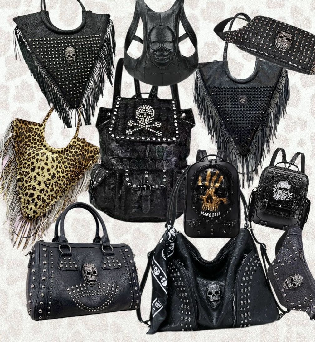 Goth Backpack - Only partial display. For more, please leave a message.