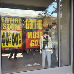 Eddie Bauer Fixture Closing For Sale  - 3 Locations