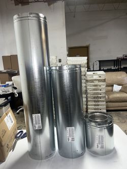 5" x 8" DirectVent Pro 36" 24” And 9” Galvanized Chimney Pipes - 58DVA-
