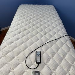 LIKE NEW CONDITION ADJUSTABLE WITH REMOTE TWIN SIZE BED