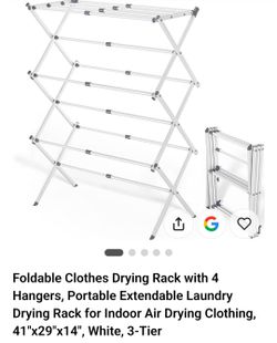OBO! Foldable 3-Tier Clothes Drying Rack