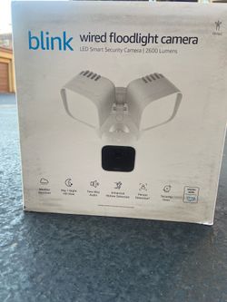 Blink Wired Floodlight Camera – Brand New
