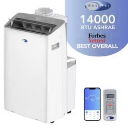 Whynter NEX 12,000 (DOE) BTU Portable Air Conditioner Cools 600 Sq.Ft. with Heat, Dehumidifier, and Wi-Fi in White