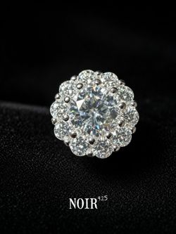 VVS1 MOISSANITE HALO EARRINGS