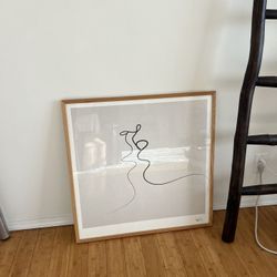 Urban Outfitters LARGE Wall Art Fine Line Drawing Romance 