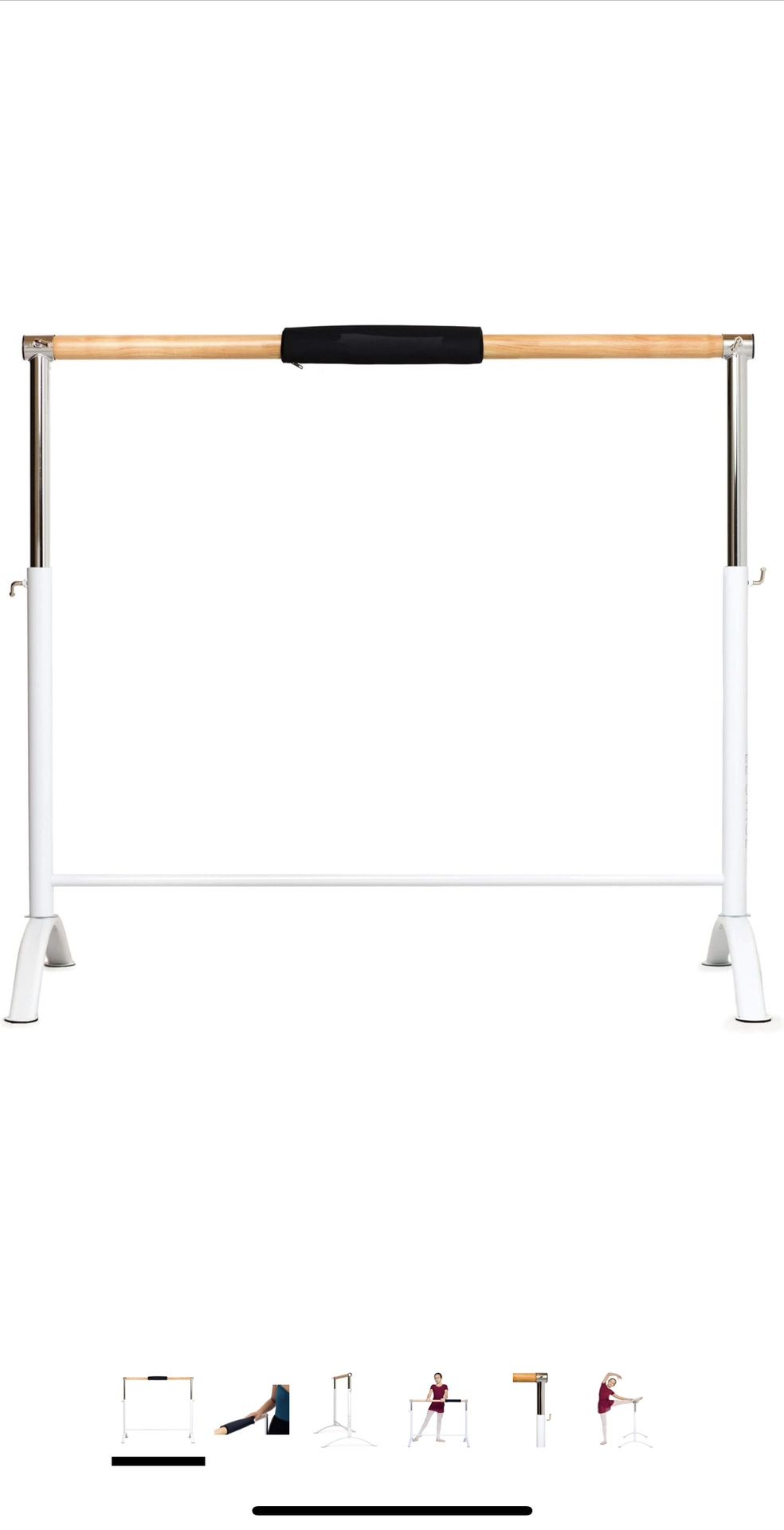 LeStage Ballet Barre - Portable Freestanding Adjustable Training Barre - Pro Series with Foam Protector -