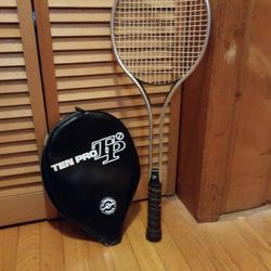 Vintage Ten Pro Aluminum Tennis Racket With Case