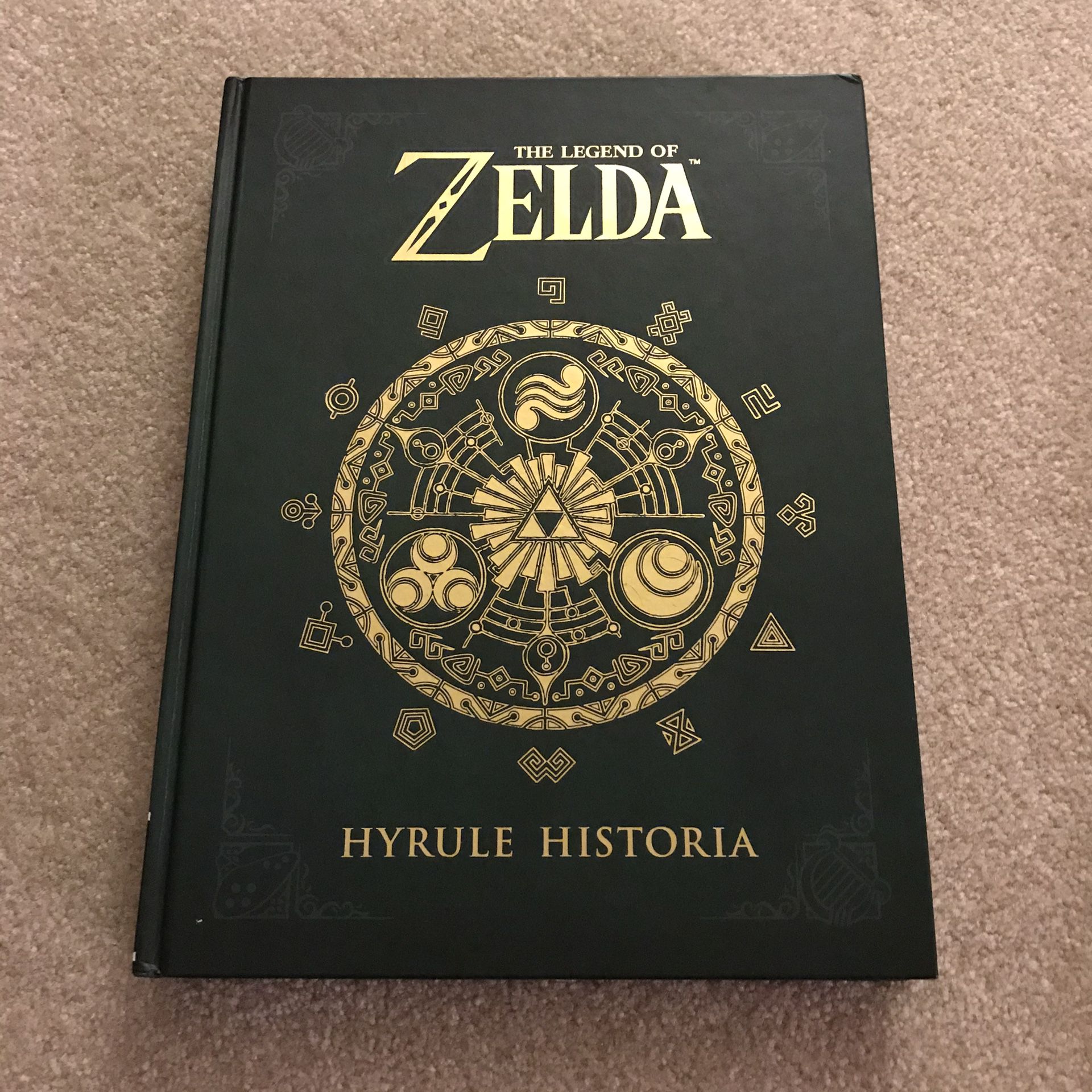 Legend of zelda hyrule historia book video game green text