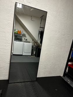 HOVET Full Length Floor Mirror, Black Frame