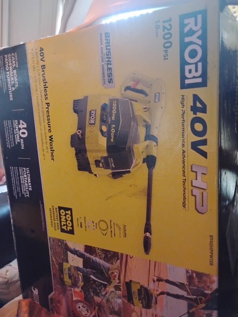 Ryobi 40V 1200PSI Power Washer 