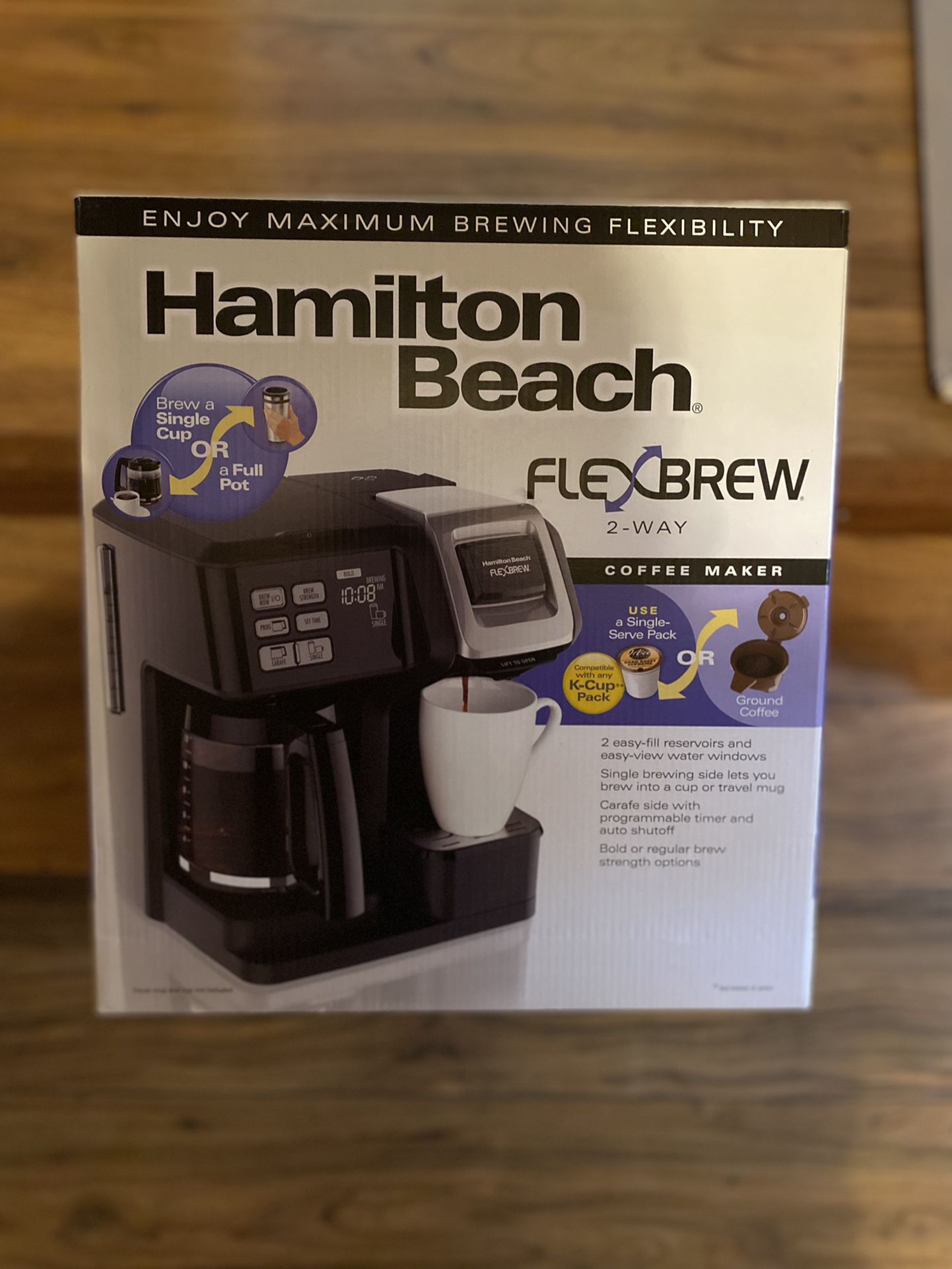 BRAND NEW Hamilton Beach FlexBrew 2-Way Coffee Maker 49954