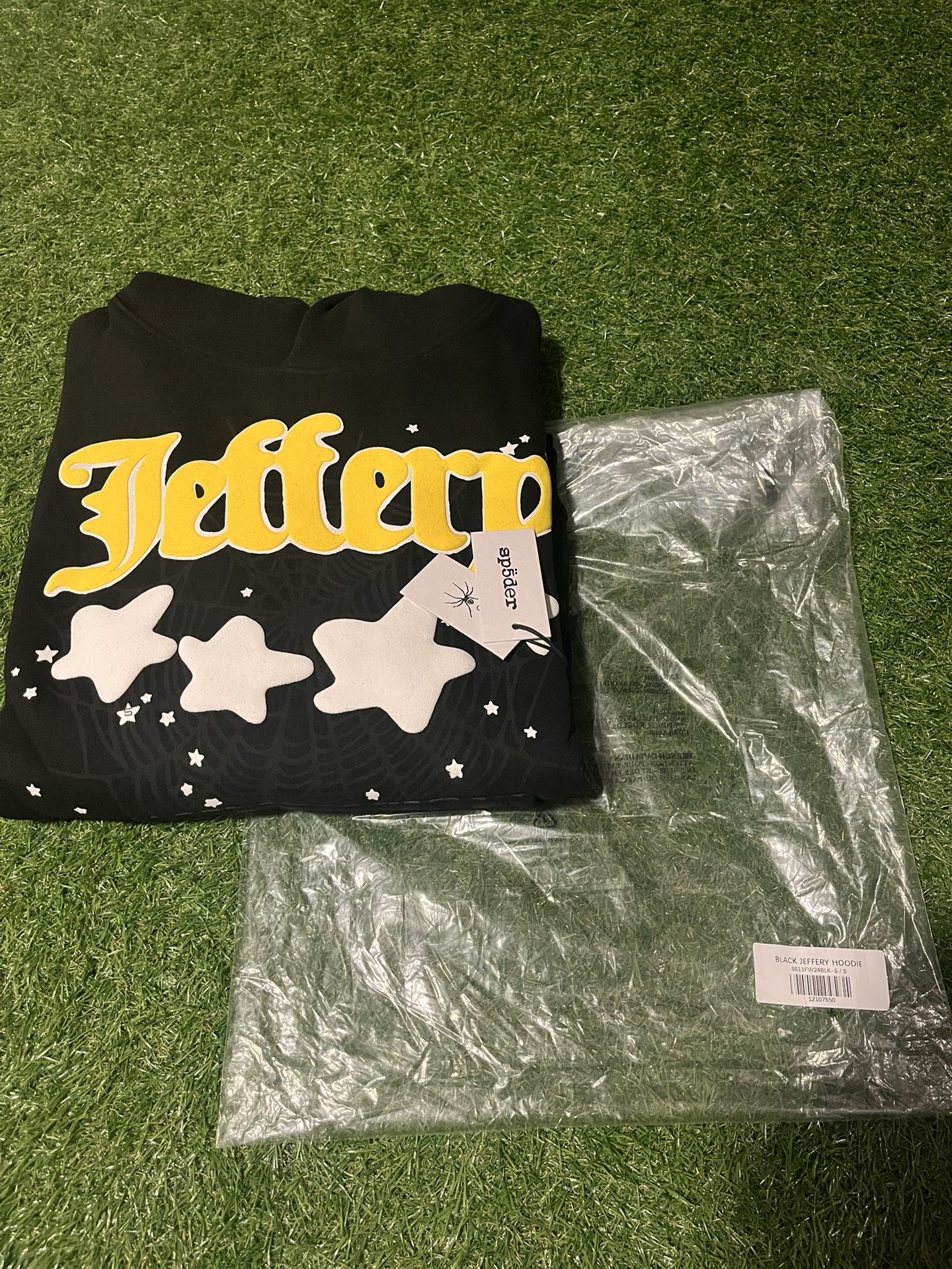 *BRAND NEW* SP5DER HOODIE “JEFFREY BLACK” S