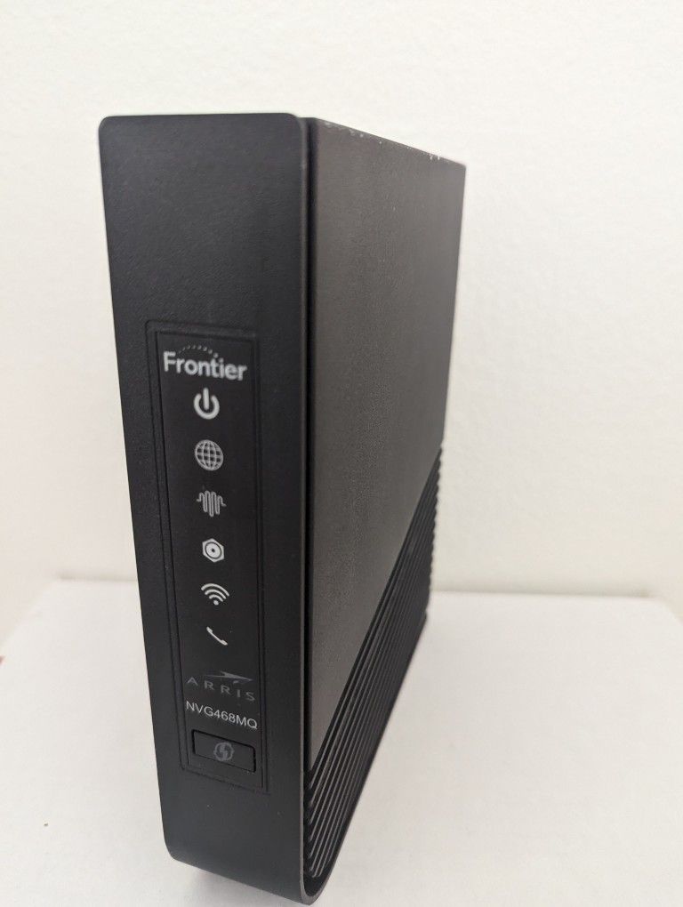 Arris Frontier Modem Router MODEL NUMBER : NVG468MQ Black WPA2 Security