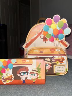 Loungefly Disney Pixar Up “working partners” Mini Backpack and wallet