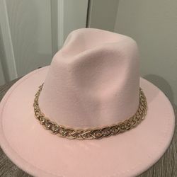 A Light Pink cowgirl Hat 