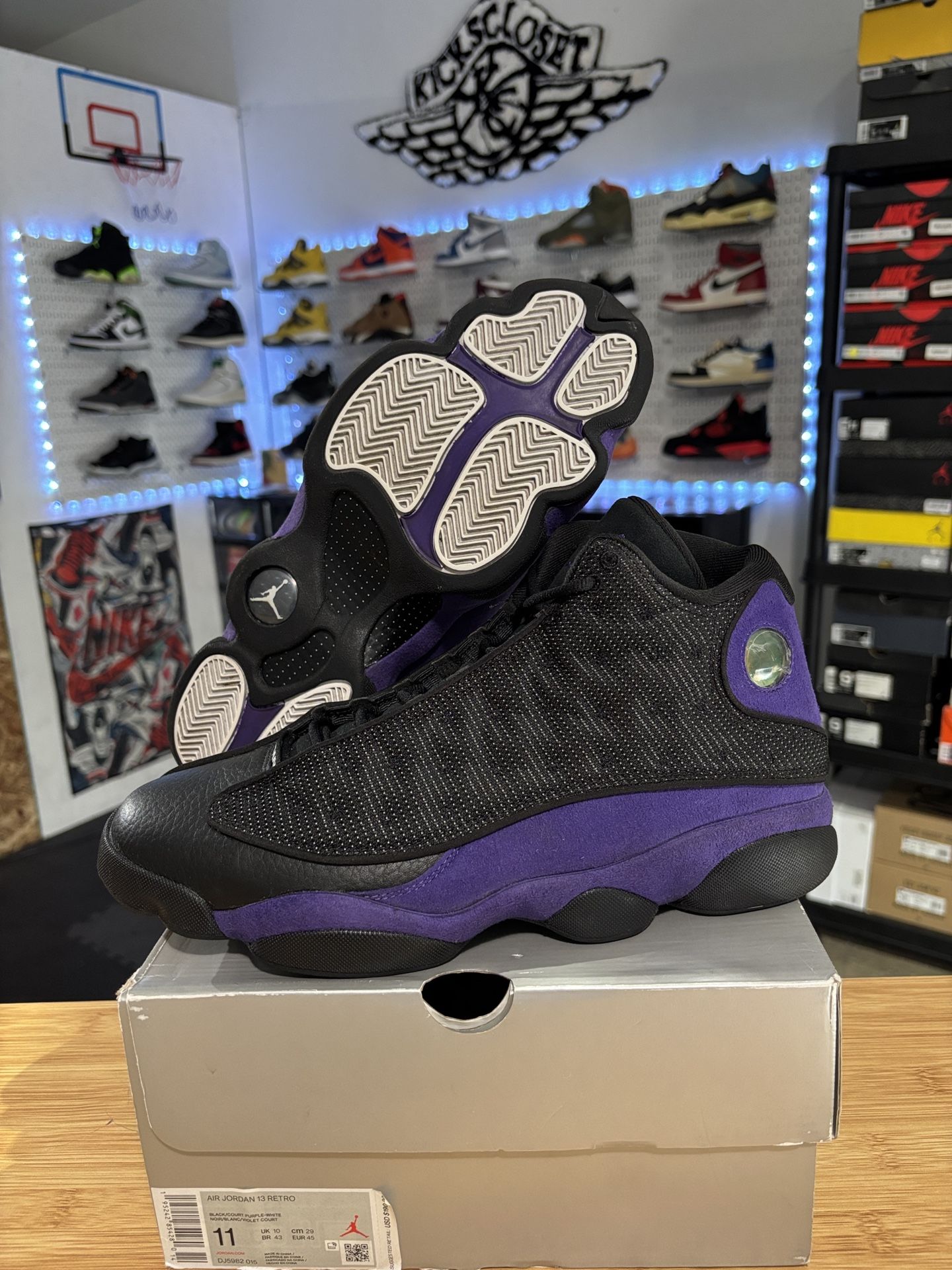 AIR JORDAN 13 RETRO “COURT PURPLE” SIZE 11