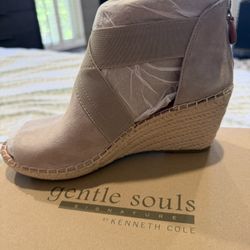 Suede Rope Espadrille Wedge Shoes