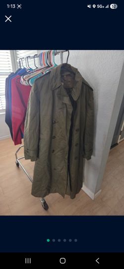 Vintage.1940s Wwii Trench Coat W/ Liner Size M WWII WW2 Military Army
 $30
Pick up Mesa Higley and University