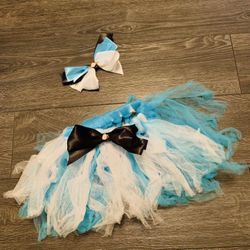 Handmade Tulle Skirt With Matching Hair Bow