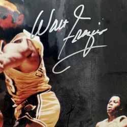 Signed Walt Frazier Print 