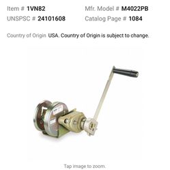 Thern Portable Davit Crane / Manual Hoist Arm with Winch