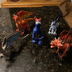 Dinasours Plus Flying Dragons. 5  In Total