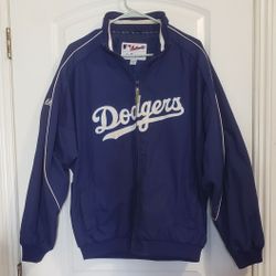VINTAGE 90'S  MAJESTIC LOS ANGELES DODGERS BOYS JACKET  SIZE  18/20 