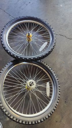 Bmx 20" rims set with tires