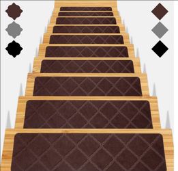 Stair Treads for Wooden Steps 15pcs 8x30in Non-Slip Stairs Carpet Runner
Indoor Stair Mats for Kids Elders and Pets