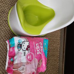 IKEA Lockig Potty Chair + Pampers Pull Up Diapers