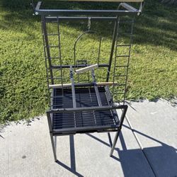 Prevue Pet Products Small Parrot Playstand with Wheels, Bird Stand Activity