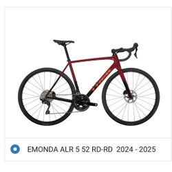 2024-25 Trek Emonda ALR 5 - 52” Rd-Rd Bike 