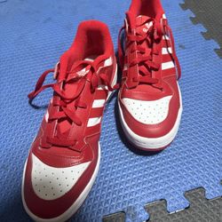 Never Worn Red Adidas Shoes
