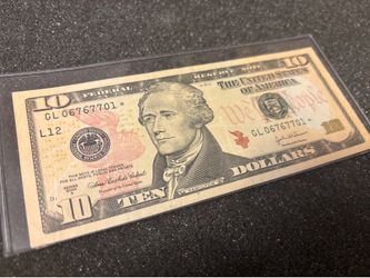 $10 2004 * Star note , banknote USA