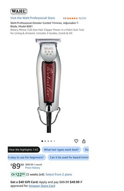 WAHL DETAILER