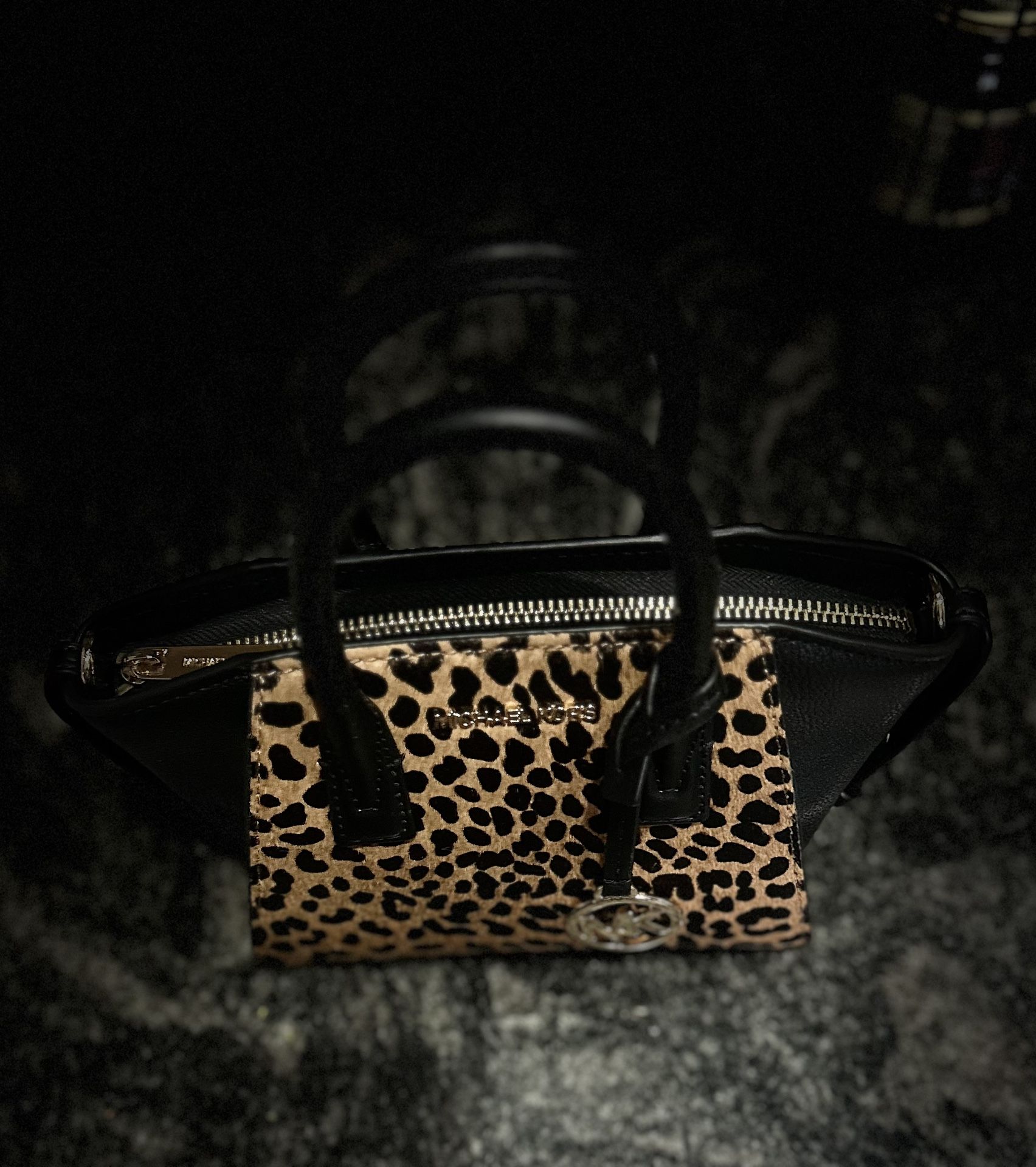 Michael Kors Small Satchel Crossbody Cheetah Print