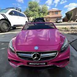 12V Pink Mercedes AMG Rideable Vehicle 
