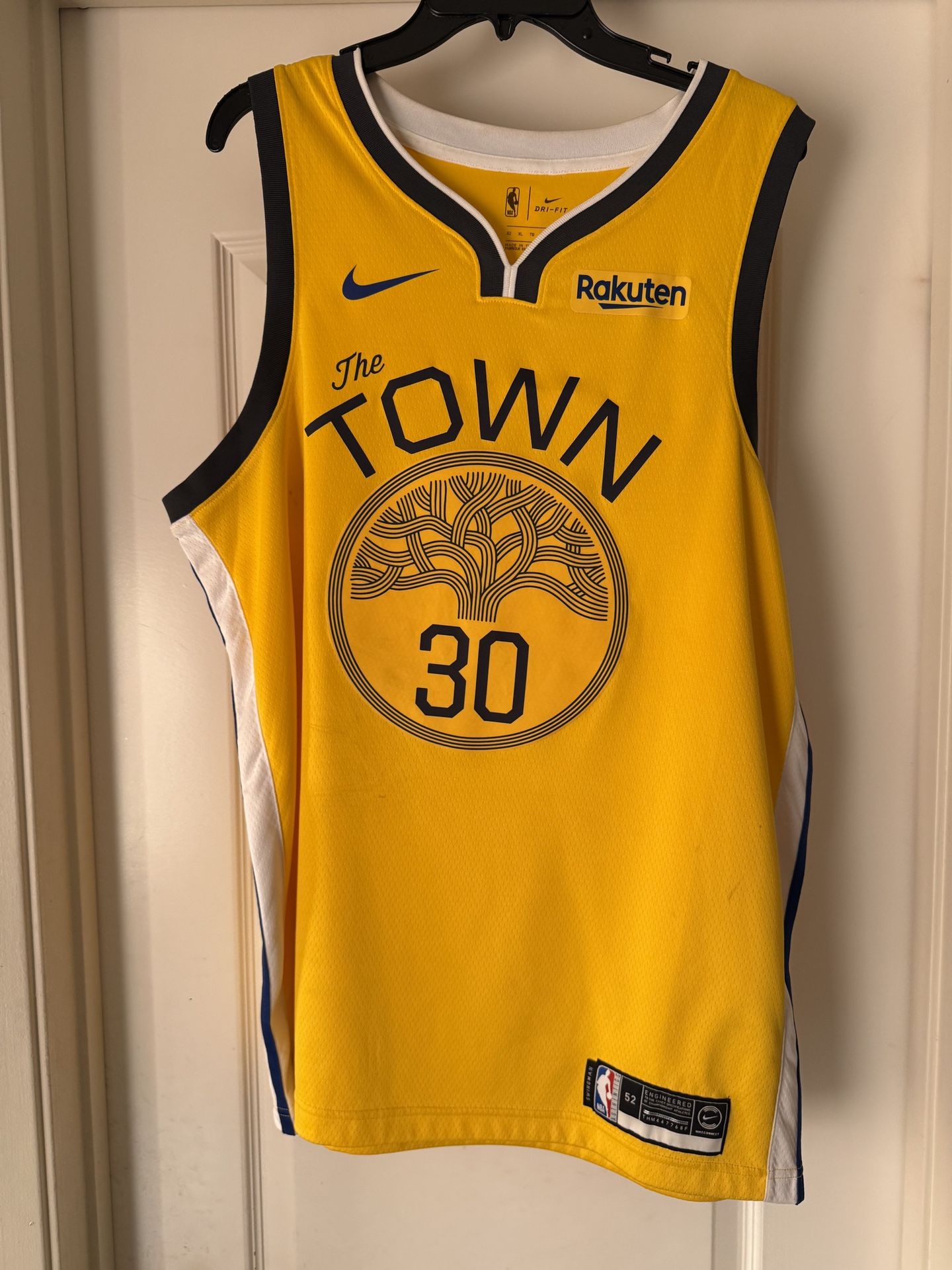 Nike Warriors Steph Curry The Town Jersey Size 52 XL *USED*