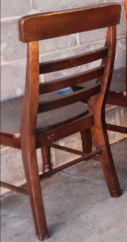 4 wood chairs for sale