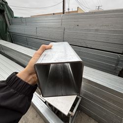 Galvanized Tubing 4'' x 4'' x 20ft 11gauge