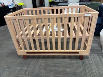 solid wood 4 in-1 Convertible Crib - Mattress not include Brown Crafted from solid natural wood, this crib grows with your child, converting int