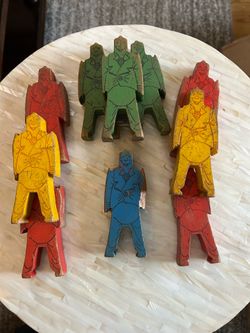 Vintage Bill Ding Jr Wood Balancing Clown/1940’s-1950’s