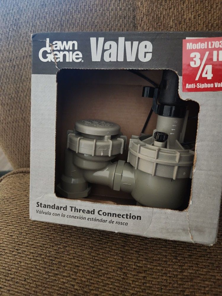Brand new inbox, lawn Genie 3/4 inch anti-siphon.