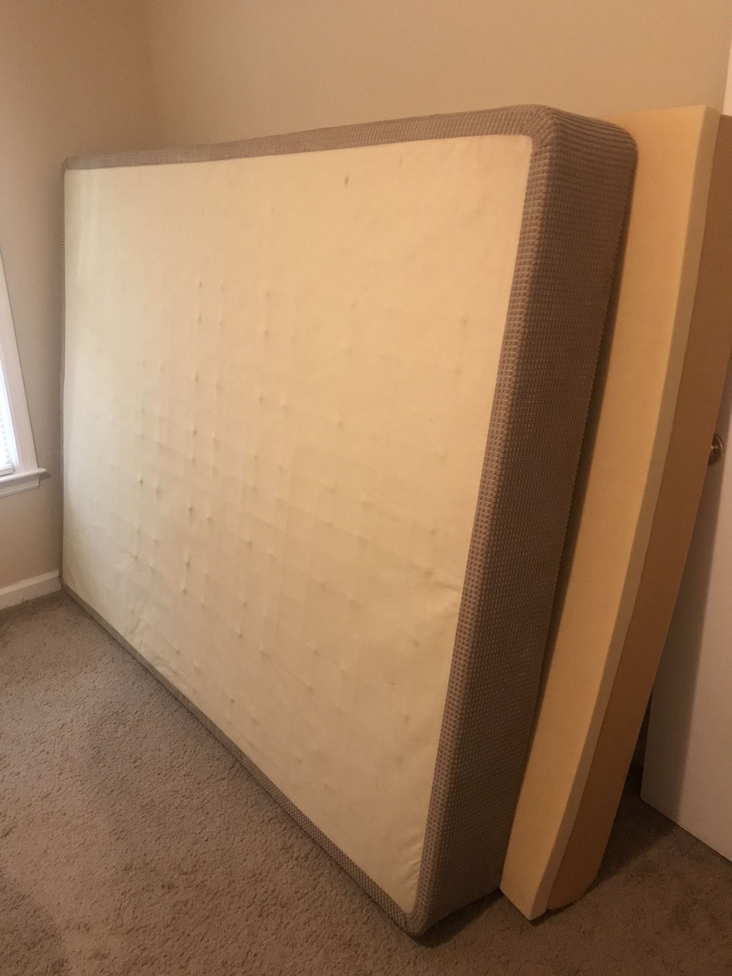 Foam Queen Mattress And Box spring 