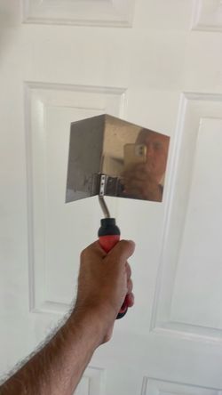 Drywall Corner Trowel with Red Handle