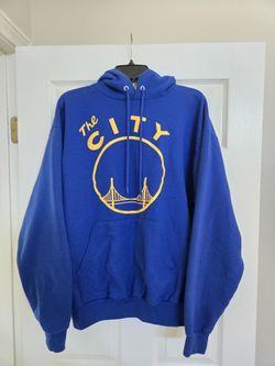 Golden State Warriors The City Hoodie Pullover Men’s Large Blue GS NBA Hanes
